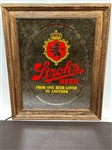 Strohs Beer Light Up Advertising Mirror Sign