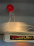 Carstairs White Seal Light Up Advertising Figural Bar Top Sign