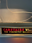 Carstairs White Seal Light Up Advertising Figural Bar Top Sign