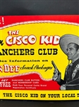 The Cisco Kid Ranchers Club Dan Dee Advertising Cardboard Sign