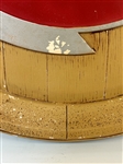 Standard Beer Chalkware Barrel End Advertising Display
