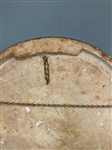 Standard Beer Chalkware Barrel End Advertising Display