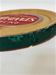 Standard Beer Chalkware Barrel End Advertising Display