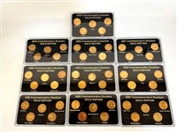 (50) States Commemorative Quarters 1999-2008 Complete Set Gold Edition