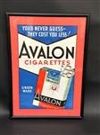 Avalon Cigarettes Display Advertising Sign