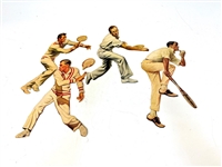 (4) Vintage Rare Cardboard Cut Outs of Tennis Players