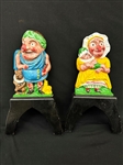 Punch and Judy Cast Iron Andirons