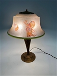 Art Deco Transfer Decal Lamp