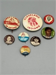 Cleveland Indians Vintage Pins and Pinbacks