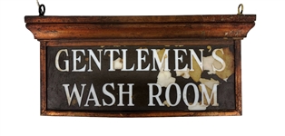 Vintage Gentlemens Wash Room Light Up Sign