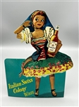 Italian Swiss Colony Wines Cardboard Stand Up Advertising Sign