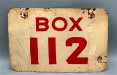 Vintage Box 112 Stadium Sign