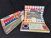 Predict-A-Play Baseball TV/Radio 1962 Board Game Never Used