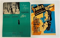 (2) Vintage Stand Up Cardboard Advertisements