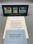 1975 Partners in Space Silver Medal and Stamp Set Franklin Mint