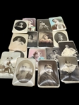(16) Group of Rounded Photographs on Glass