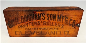 SamL Binghams Son MFG Co Vintage Advertising Trade Box