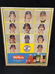 Dailys Juice Production Cleveland Indians Poster 1970s