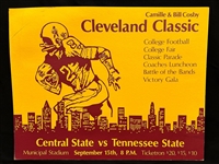 Cleveland Classic Central St. vs. Tennessee St. Municipal Stadium Poster