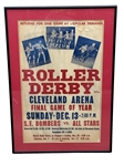 Roller Derby Cleveland Arena Promotional Poster