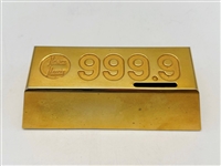 Nieman Marcus .999 Gold Bar Still Bank