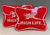 (2) Miller High Life Metal Beer Signs (NOS)