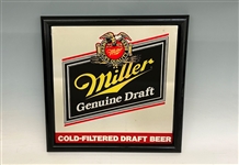 Miller Genuine Draft Framed Beer Sign