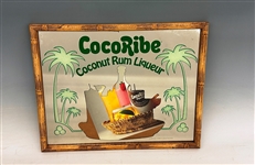 CocoRibe Coconut Rum Liqueur Framed Advertising Sign