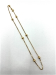 14k Yellow Gold Fancy Chain Ball Necklace