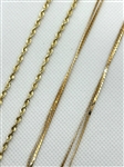 (2) 14K Yellow Gold Necklaces
