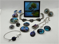 Group of Butterfly Wing Jewelry