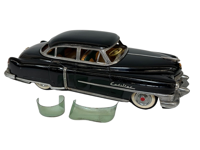 1951 Marusan Made in Japan Friction Toy Black Cadillac