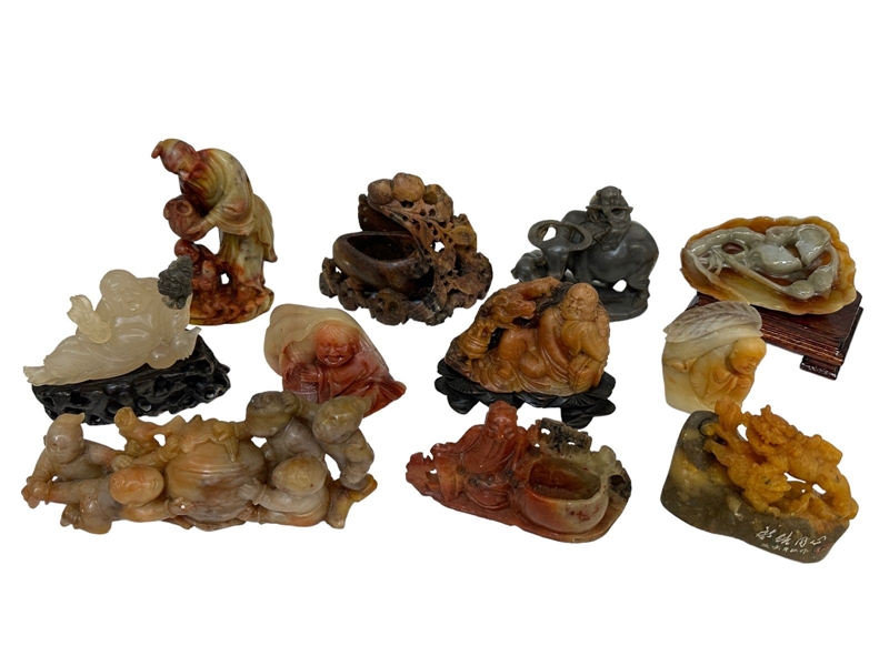 Group of Soapstone Figurines
