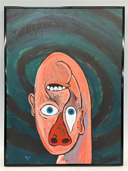 George Kocar (Ohio b.1948) Acrylic on Canvas "KYO" 1992