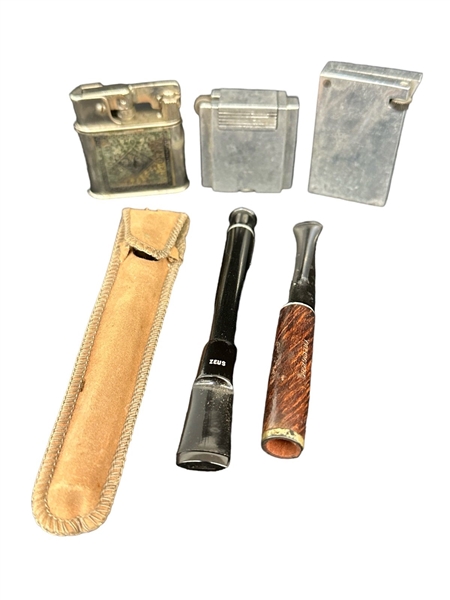 Group of Lighters Smoking Pipe holder