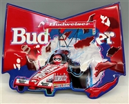1991 Budweiser Beer Drag Racing Sign Kenny Bernstein