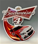 2014 Budweiser Beer Chevrolet 55 Metal Racing Sign Kevin Harvick