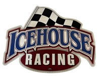 2000 Icehouse Racing Checkered Flag Metal Racing Sign