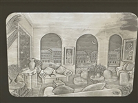 Francois Fanch Ledan Hammered Aluminum by Wendell Holmes Magical Moonlit Night