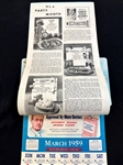 1959 St. Joseph Advertising Calendar
