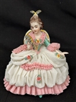 (2) Dresden Lace Figurines