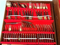 Siam Brass Flatware Set in Case