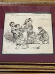 (8) Mid 19th Century Pen, Pencil and Ink Drawings