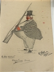 (8) Mid 19th Century Pen, Pencil and Ink Drawings