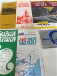 Group of Early Railroad Brochures and Time Tables