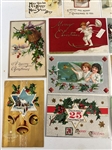 (38) Turn of the Century Christmas and New Year Postcards; Santa, Tuck's Others