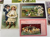 (29) Holiday Turn of the Century Postcards