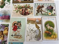 (29) Holiday Turn of the Century Postcards
