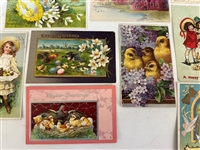 (29) Holiday Turn of the Century Postcards