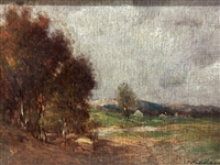 Unknown Artist Landscape Oil on Board